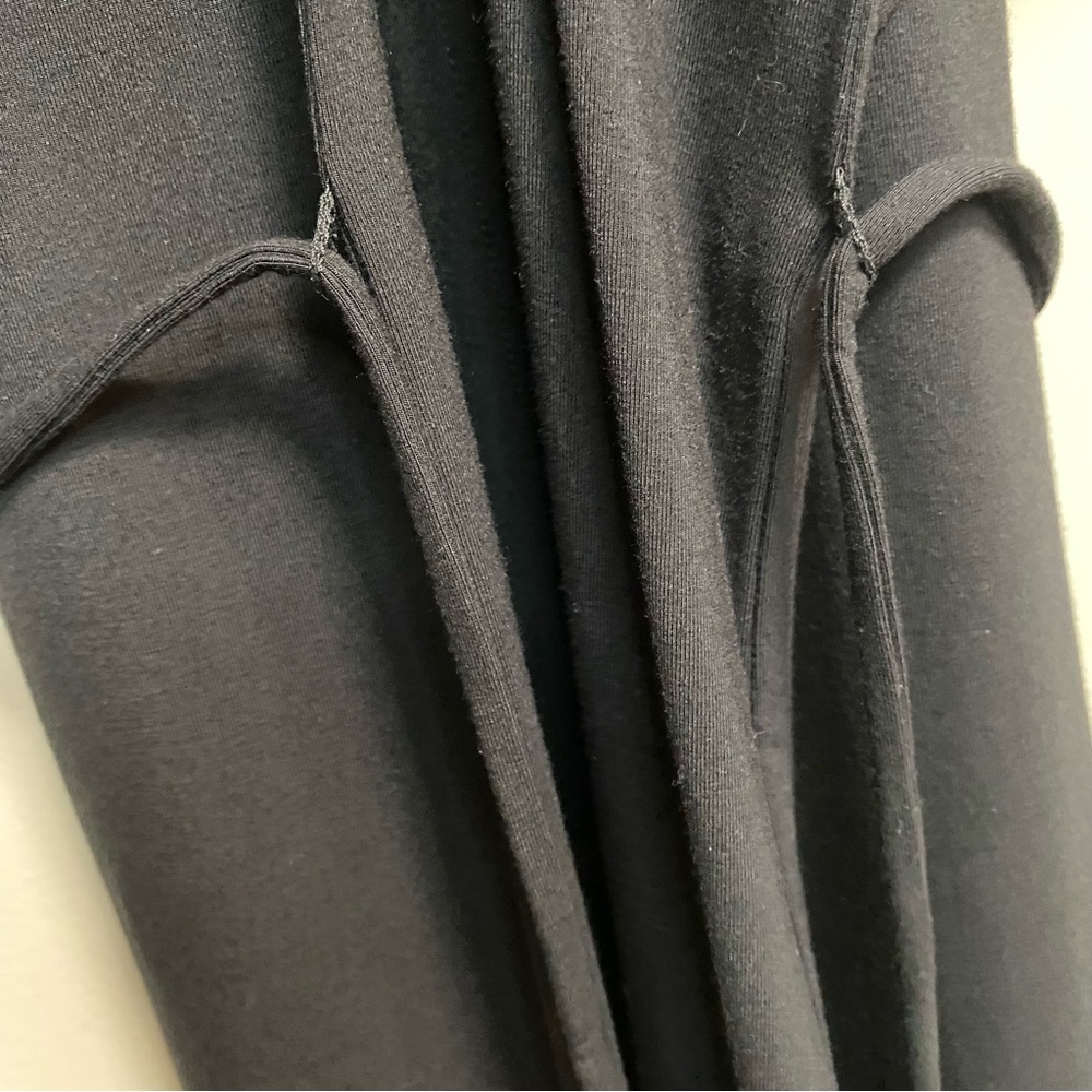 NWT Vince Double V-Neck Popover Dress Black Size XL - Picture 11 of 13